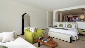 Superior Suite, Patio, Sea View | Living area