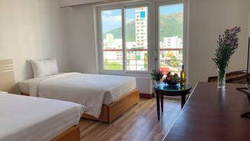 Vue depuis lâhĂ©bergement