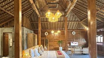 Suite, 1 habitación, piscina privada (Villa) | Escritorio, wifi gratis, ropa de cama