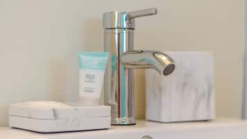 Hair dryer, towels