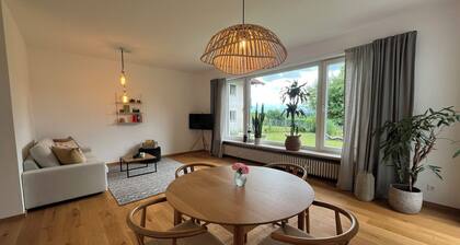 Idyllische Wohnung mit Bergblick nahe Simssee & Chiemsee