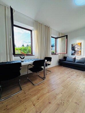 Basic Apartment | Iron/ironing board - Stylish 3BR Apt Outdoor Space Sleeps 8 (Vienna)