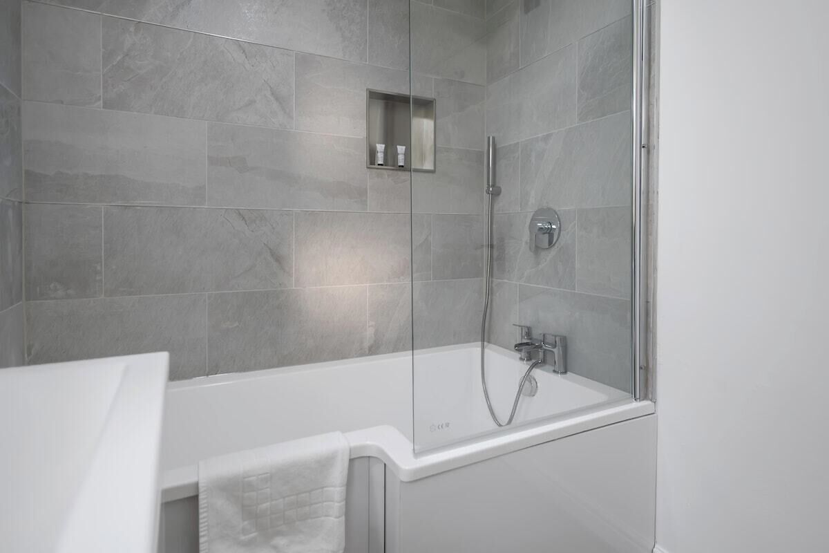 Shower, hair dryer