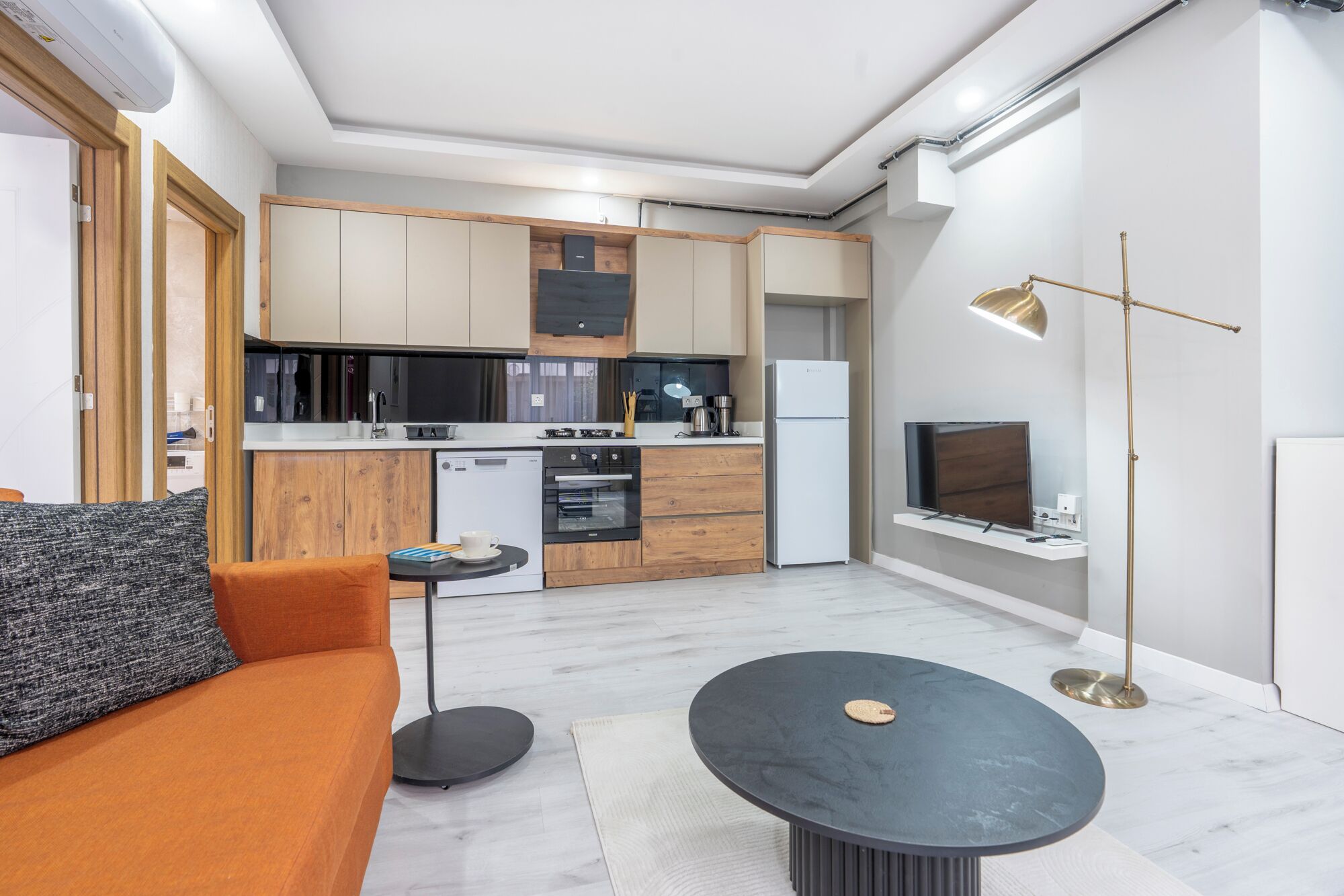 Comfort-Apartment, 1 Schlafzimmer, Haustiere gestattet | Eigene Küche | Mini-Kühlschrank, Ofen, Herdplatte, Geschirrspüler