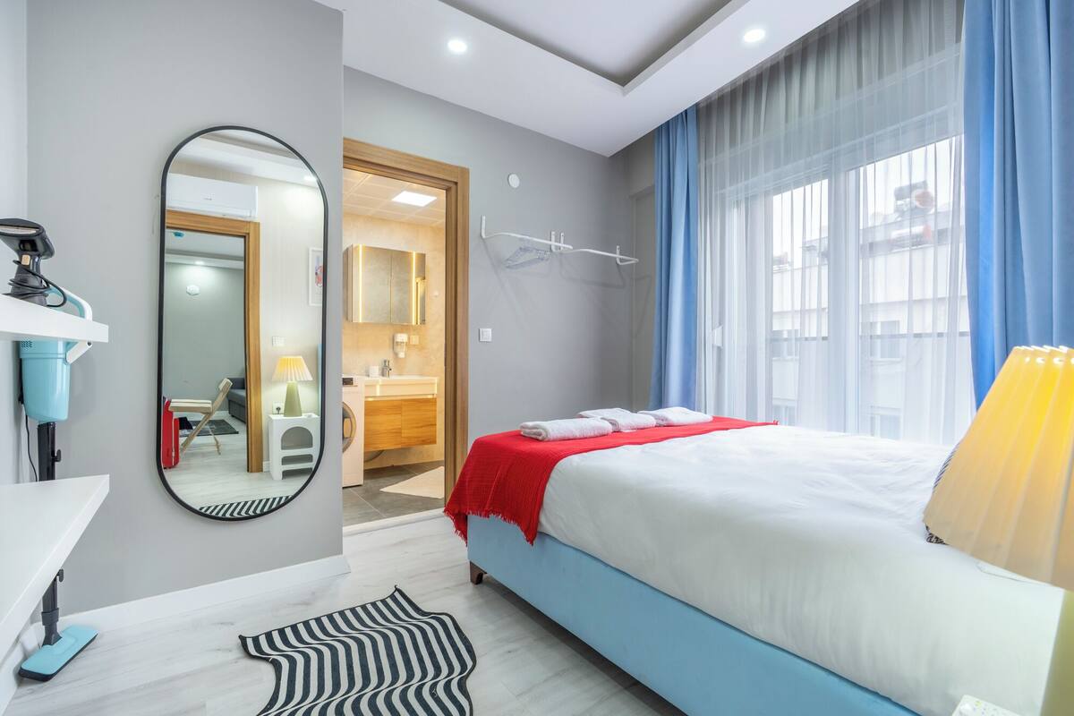 Classic-Apartment, 1 Doppelbett und Schlafsofa, Nichtraucher, Haustiere gestattet | Schreibtisch, laptopgeeigneter Arbeitsplatz, Verdunkelungsvorhänge