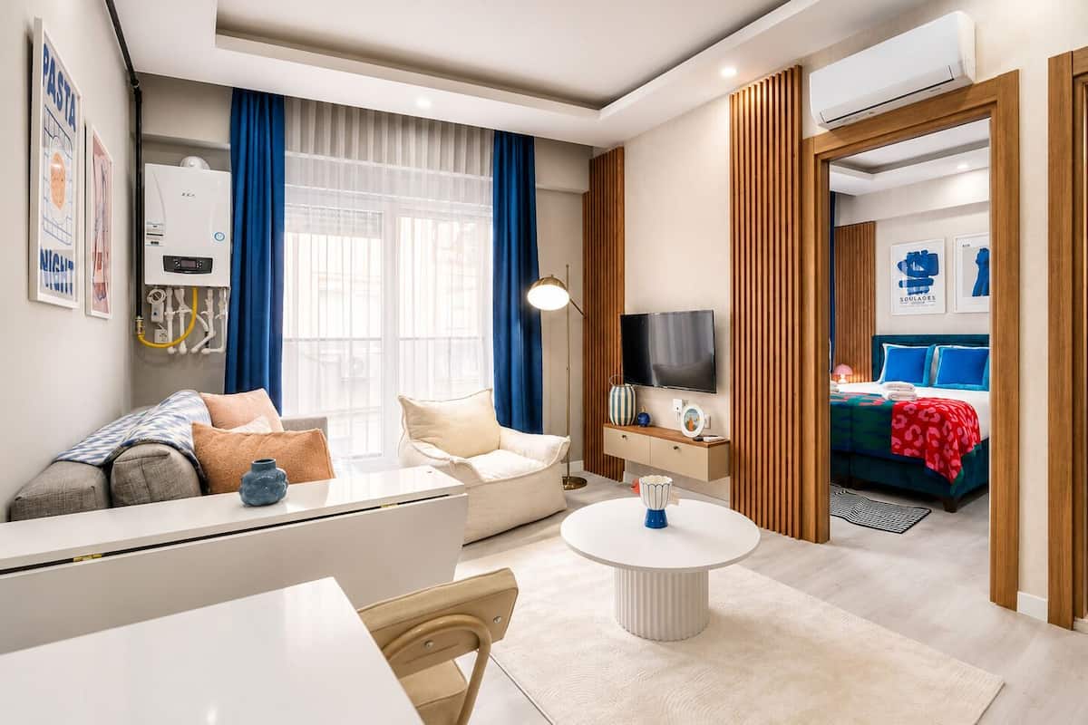 Condo Tiêu chuẩn, 1 giường đôi và sofa giường, không hút thuốc, được phép mang theo vật nuôi | Bàn, khu vực làm việc phù hợp cho laptop, màn/rèm cản sáng