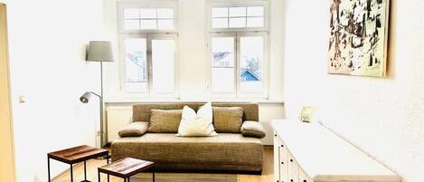 Appartement Classique, vue ville | Coin séjour