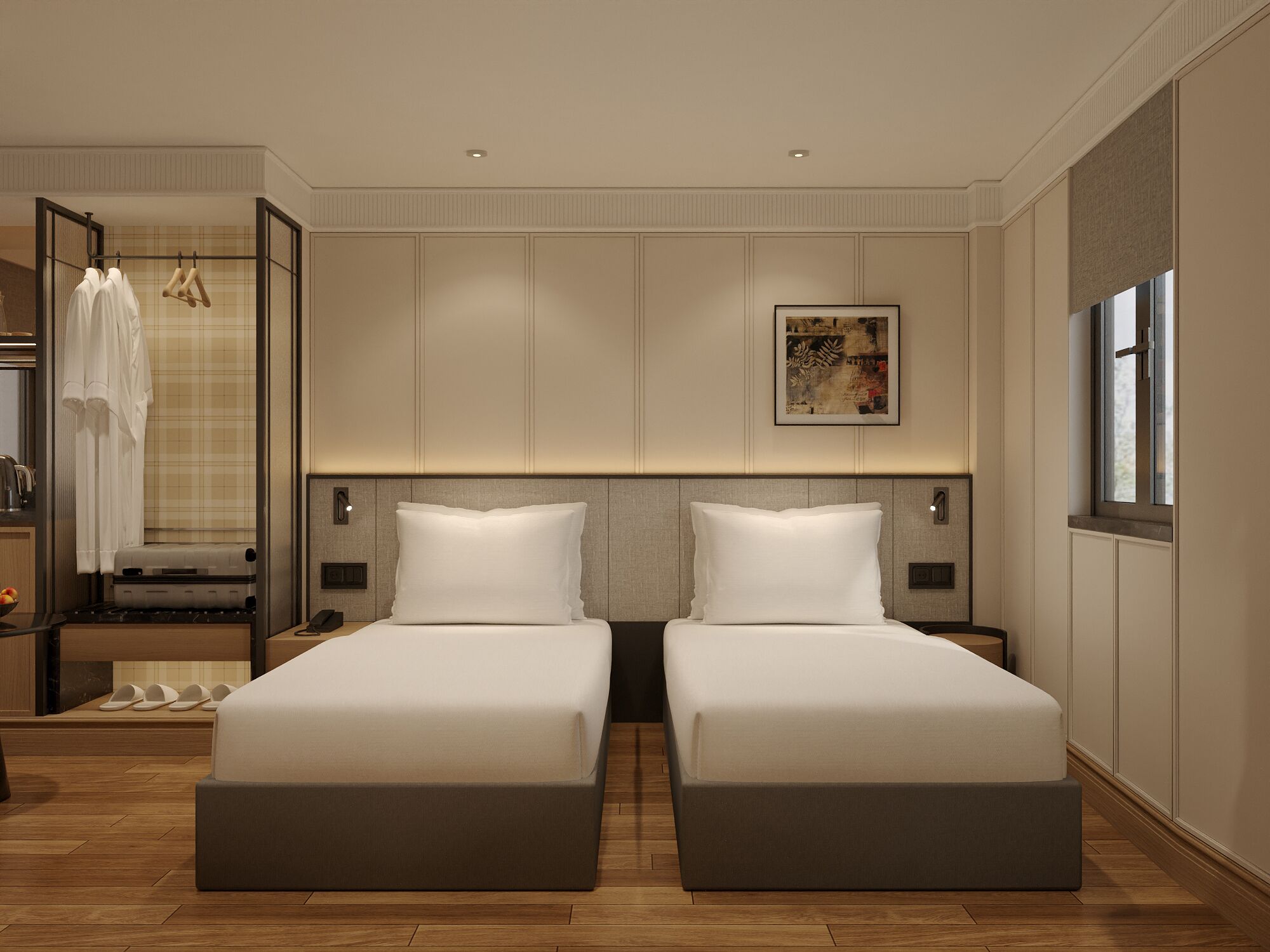 Premium Twin | In-room safe, blackout drapes, iron/ironing board, free WiFi