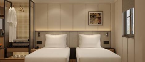 Premium Twin | Minibar, in-room safe, blackout curtains, iron/ironing board