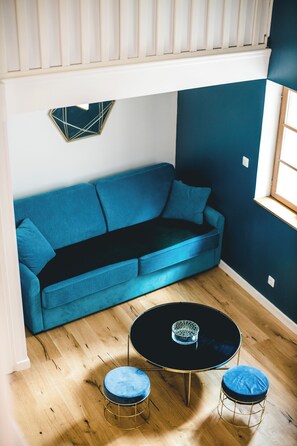 Deluxe Duplex | Hypo-allergenic bedding, iron/ironing board, free WiFi, bed sheets - Les Précieuses Suites & Spa I (Avignon)