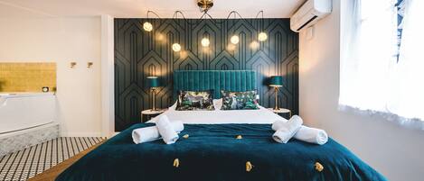 Suíte luxo | Camas com colchões de espuma com sistema de memória