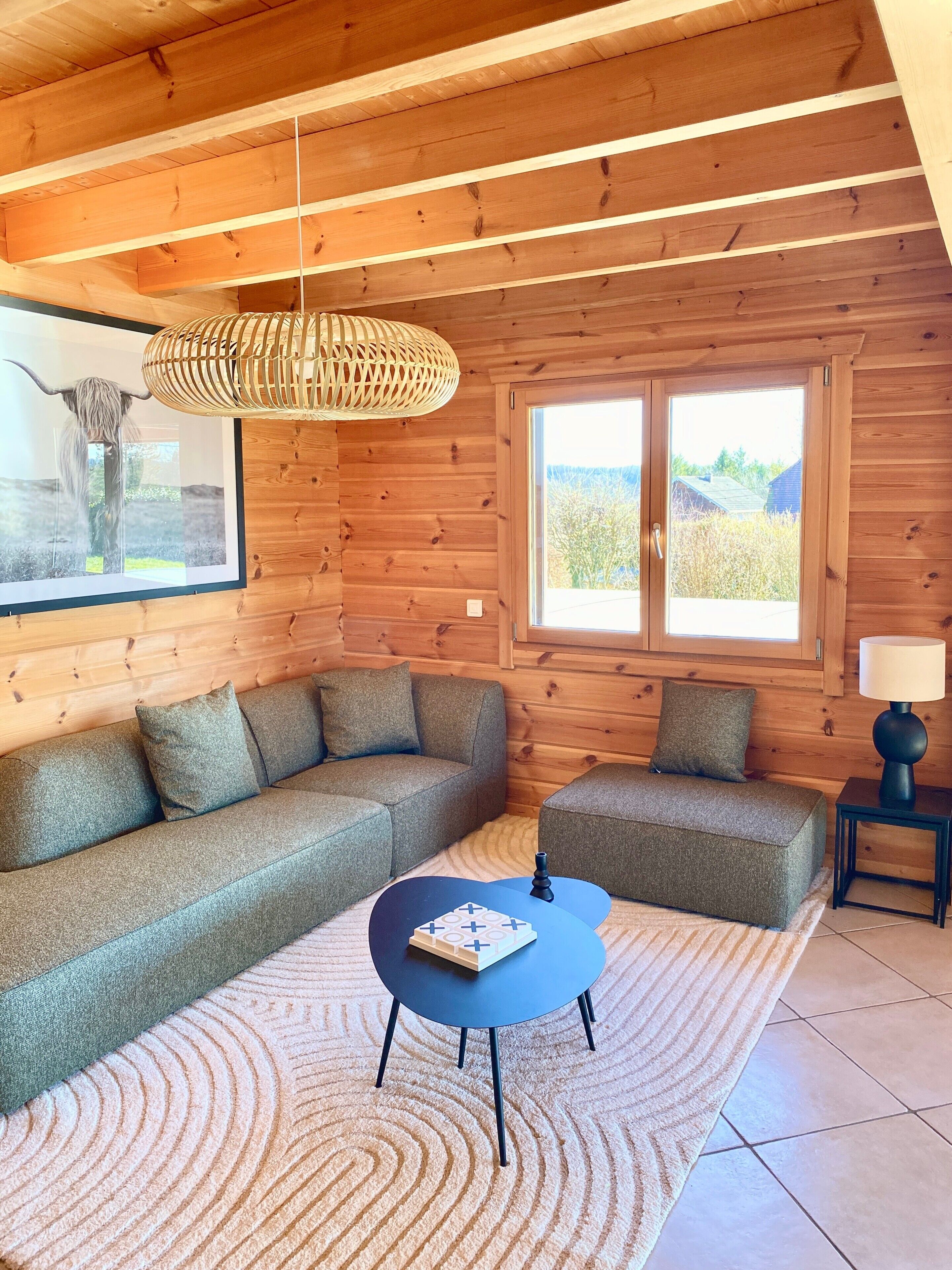 Fernseher, Kamin, DVD-Player