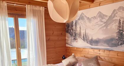 Chalet „Des Lacs“ mit privatem Pool, privater Terrasse und WLAN