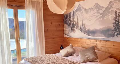 Chalet „Des Lacs“ mit privatem Pool, privater Terrasse und WLAN