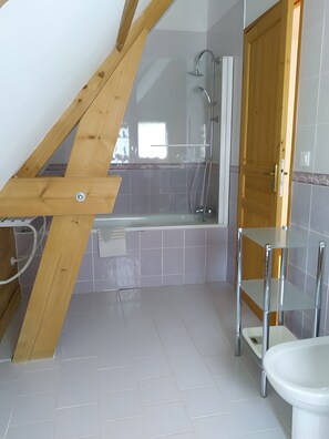 Suihku, ilmaiset hygieniatuotteet, hiustenkuivaaja