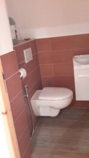 Douche, serviettes fournies