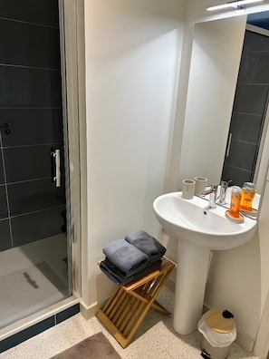 Shower, towels