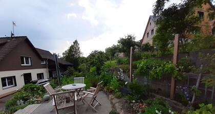 Apartment 'Zur Waldroute' mit Gemeinschaftsterrasse, privatem Garten und WLAN