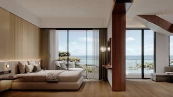 Caja de seguridad en la habitación y cortinas blackout