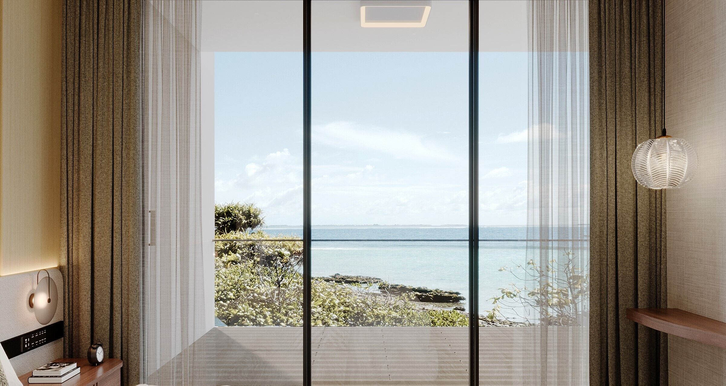 Luksushuvila, 3 makuuhuonetta | Näkymä rannalle/valtamerelle