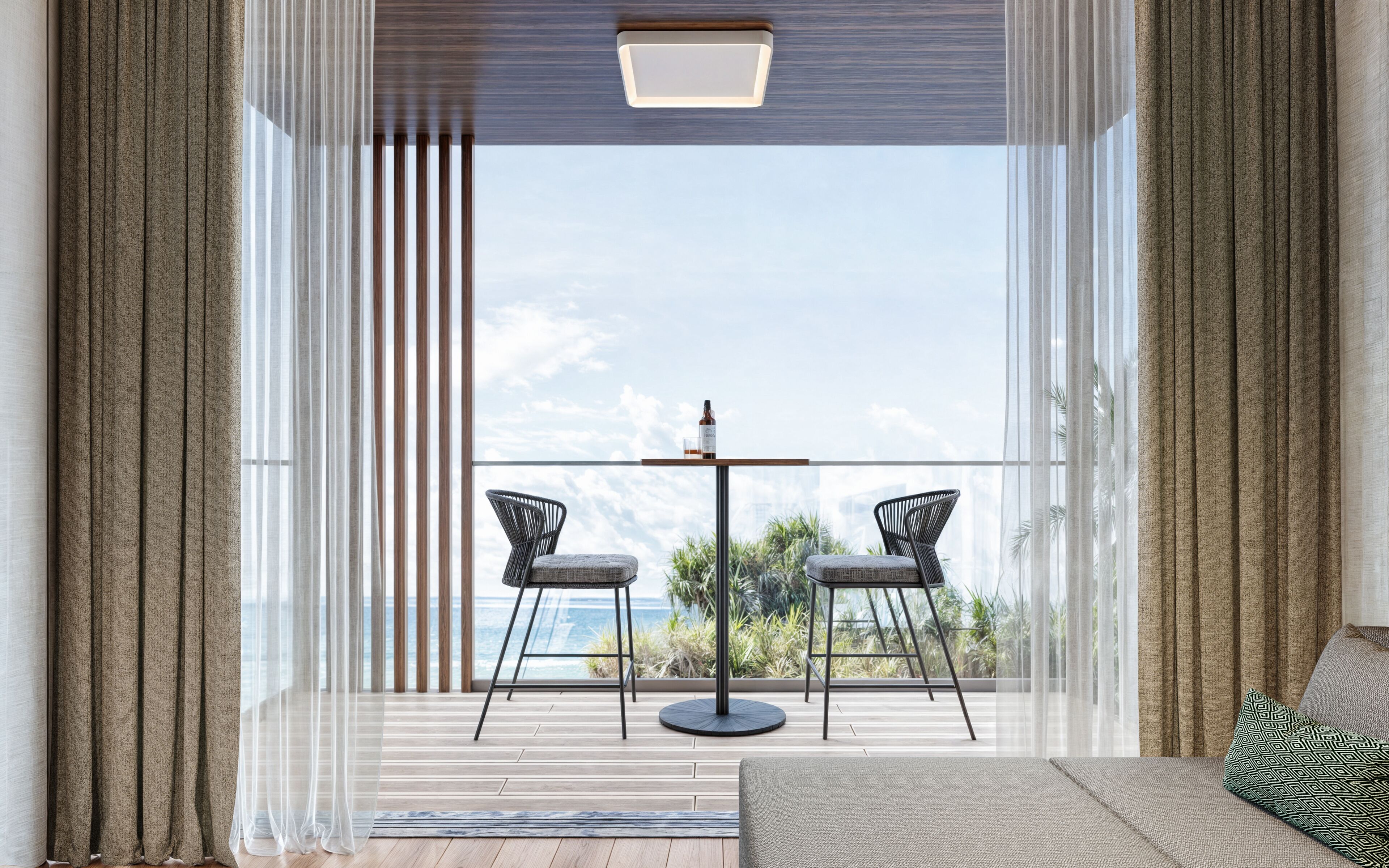 Luksushuoneisto, 1 makuuhuone | Näkymä puutarhaan