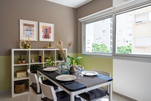 Apartment, 1 Bedroom, Kitchen, City View | In-room dining - Cloudwalk 1- BR Apartment in Larnaca (Larnaca)
