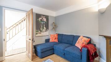 TV, DVD player, books