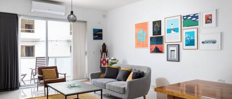 Huoneisto, 2 makuuhuonetta, keittiö | Oleskelualue