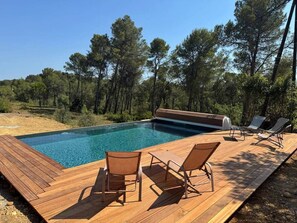 Pool - Spacious villa with pool and large private garden (Saint-Clément-de-Rivière)
