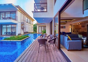 Villa, Balcony, Pool View | Living area - Aquasol Pool Villa Goa by VOYE HOMES (Vagator)
