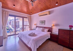 Villa, Balcony, Pool View | Laptop workspace, iron/ironing board, free WiFi - Aquasol Pool Villa Goa by VOYE HOMES (Vagator)