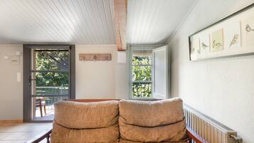 TV, fireplace, DVD player, table tennis