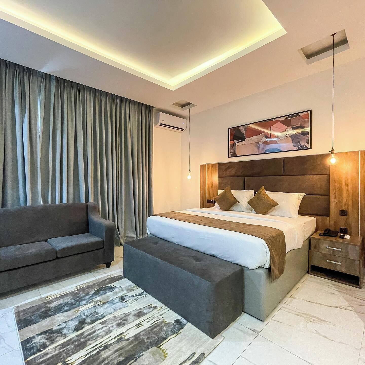 Deluxe Room, Balcony, City View | Desk, laptop workspace, blackout drapes, soundproofing