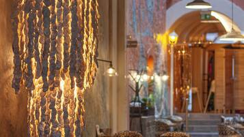 Breakfast, lunch and dinner served