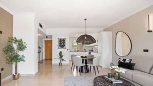 Living area - Luxe 2BR Penthouse | 55m² rooftop – Sea/Pool Views (Estepona)