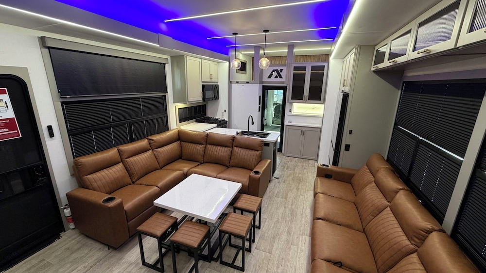 Axiom Rv Inside Luxury Tech-Forward RV Stay in an Axiom Vendetta Near Lavon Lake ...