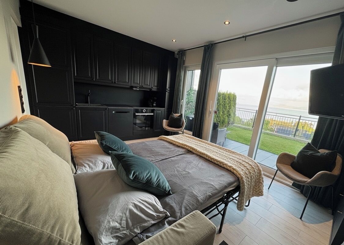 1 soverom, skrivebord, wi-fi og sengetøy