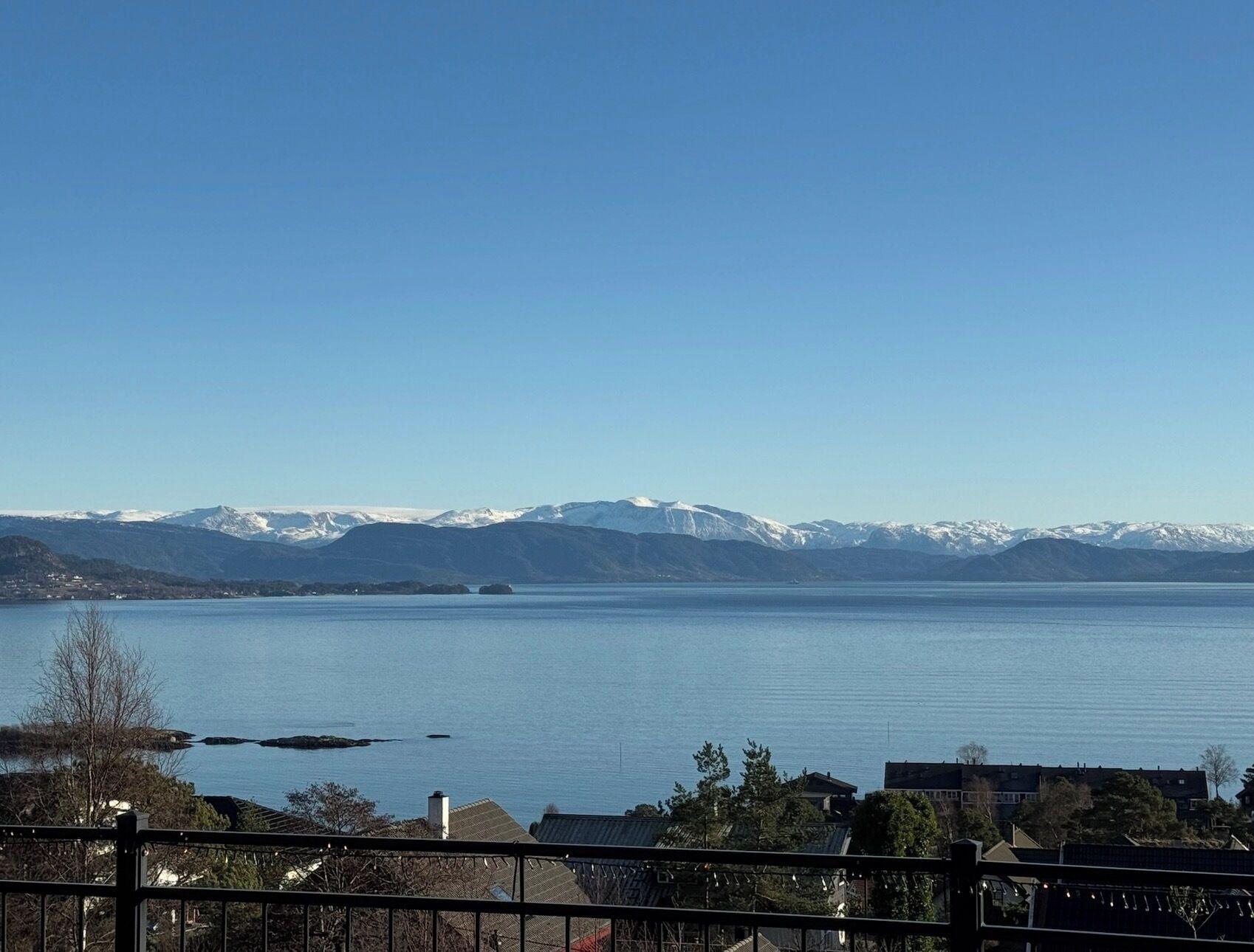 Utsikt fra overnattingsstedet