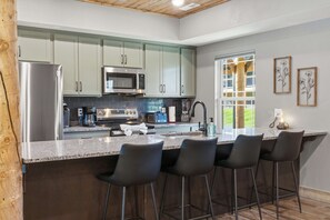 Fridge, microwave, oven, stovetop - Family Camp - Home for 17 (Hollister)
