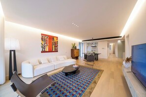 Elite Apartment | Living area - Book and Bed-Chang Ning (Shanghai)