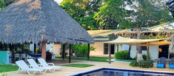 Spacious 8-bedroom, 22-guests chalet in tranquil Puerto San José with AC