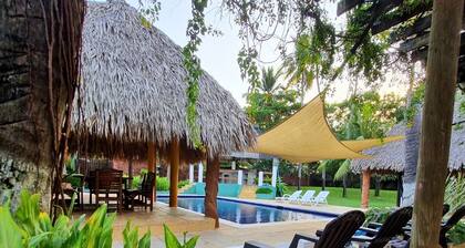 Spacious 8-bedroom, 22-guests chalet in tranquil Puerto San José with AC