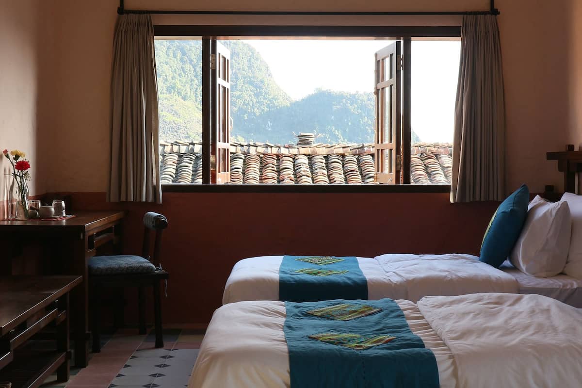 Chambre Deluxe Double ou avec lits jumeaux, vue montagne | Bureau, espace de travail pour ordinateur portable, Wi-Fi gratuit