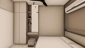 Doppia Superior, vista città | Una scrivania, Wi-Fi gratuito