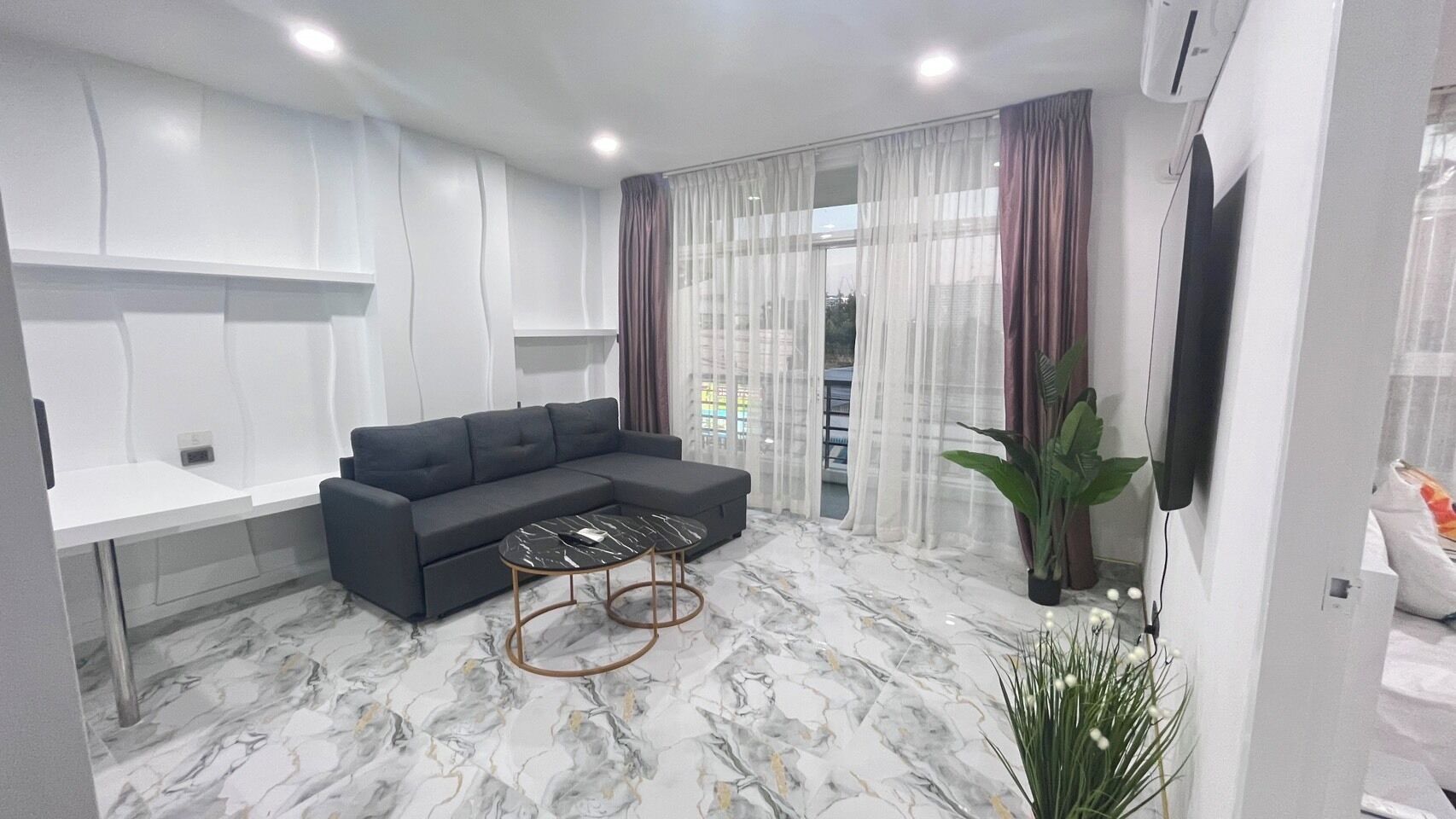 65-inch Smart TV with cable channels, Netflix, streaming services