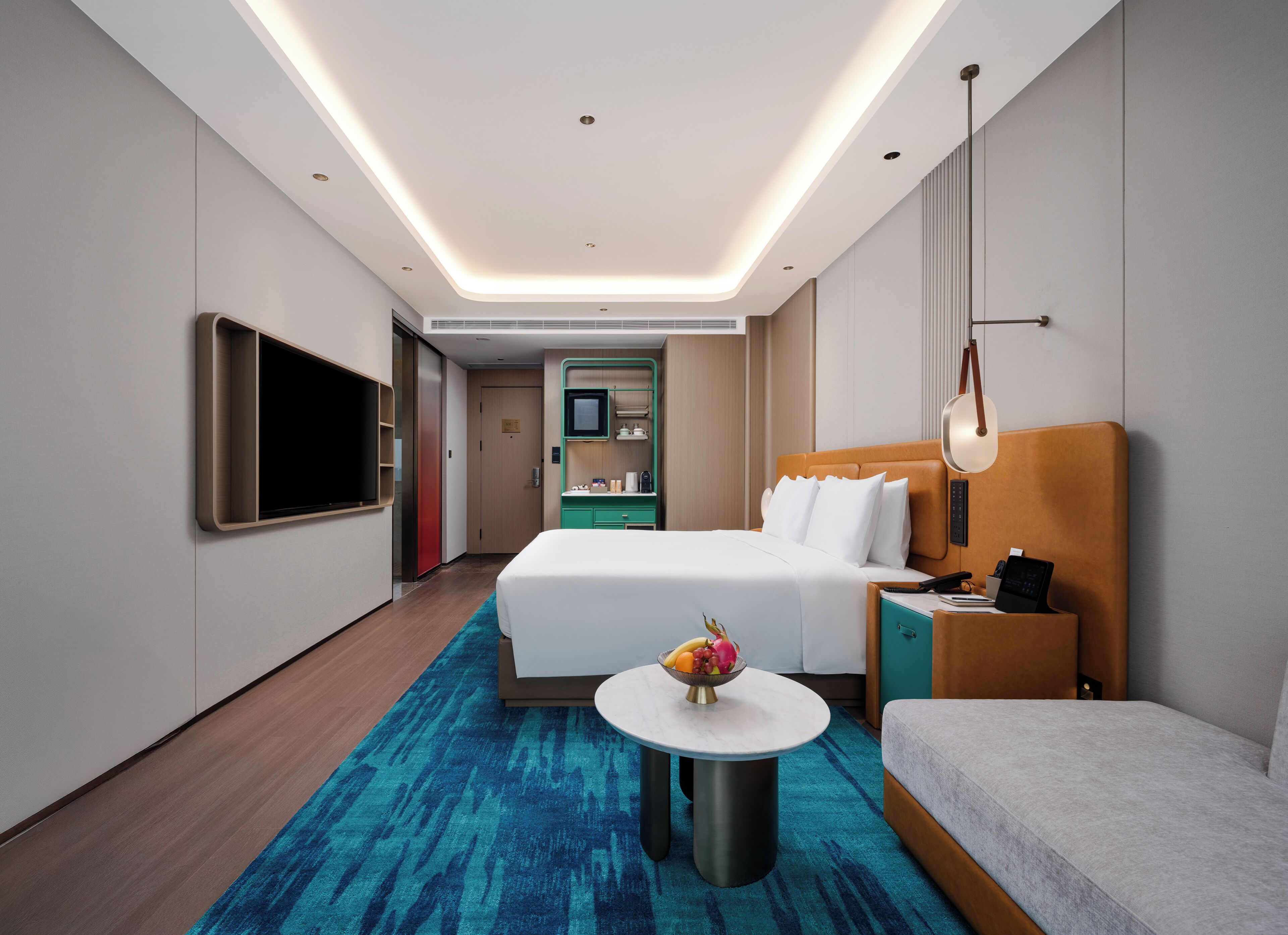 Chambre Deluxe, 1 très grand lit et 1 canapé-lit, niveau Exécutif