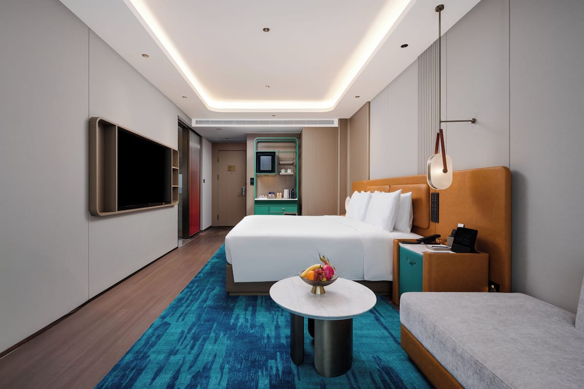 Chambre Deluxe, 1 trÚs grand lit et 1 canapé-lit, niveau Exécutif