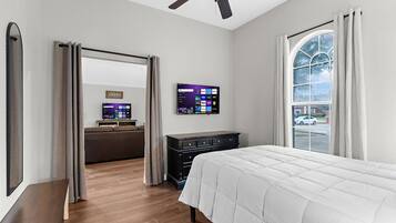 4 bedrooms, iron/ironing board, travel crib, free WiFi