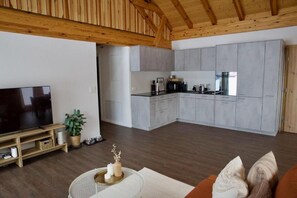 Smart-TV, Tischfußball, Tischtennisplatte, Stereoanlage