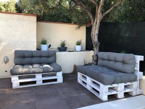 Terrace/patio - Daniela House - Kala & Moru - 5 minutes from the beach (Geremeas)